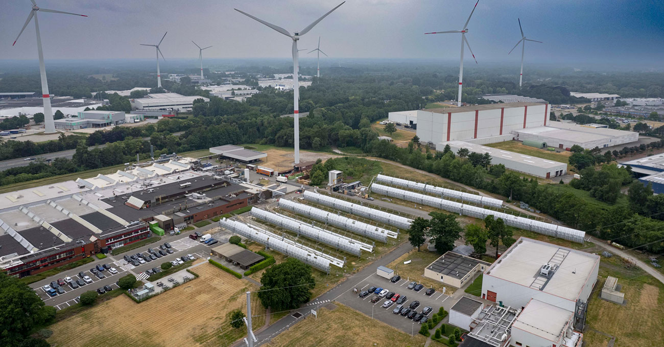 Pabrik Avery Dennison di Belgia punya fasilitas pengubah sinar matahari jadi energi panas terbesar di Eropa